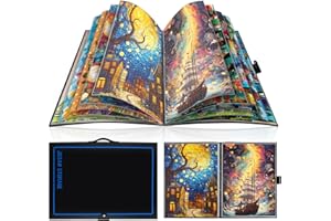 Truwheelz Extra großer Puzzle-Aufbewahrungsordner für Puzzle-Liebhaber – platzsparender Organizer, fasst 20 Puzzles, 77 x 66 x 5 cm, HD-Folientaschen Geburtstagsgeschenke für Mama & Oma