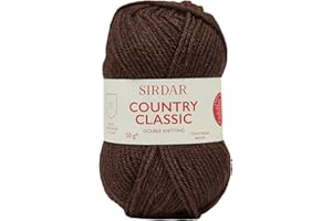 Sirdar Country Classic DK Double Knitting, Chocolate Brown (854), 50g