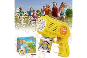 Bombble Electronic Bubble Gun, Bubble Gun machine with Bubble Solution, Bubble Machine Toys 10000+ Bubbles Outdoor Gift for Birthday/Party/Wedding, Bubble Gun Boy Girl 3-10 Years