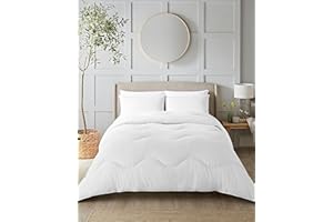 Night Lark Coverless Duvet and Pillowcase Set, Seersucker Collection – Coverless Duvet King Size 10.5 Tog with Advanced Smartfil® Fibre, Machine Washable, Hypoallergenic – Polar White, King Bed Size