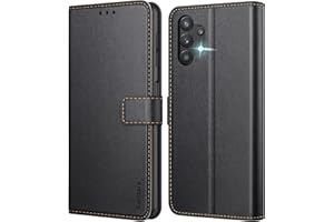 Ganbary Coque pour Samsung Galaxy A13 4G (Pas pour 5G), [Housse en Cuir PU Premium] [Etui à Rabat] [Pochette de Portefeuille], Étui de Protection pour Samsung A13 4G - Noir