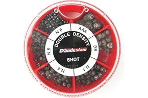 Grandeslam Double Density Non-Toxic Split Shot Selection Fishing Weights 6 Section AAA BB