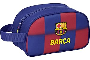Safta F.C. Barcelona 1ª EQUIPACIÓN 25/26 - Neceser Escolar Infantil Mediano con Asa, Neceser Infantil, Adaptable a Carro, Fácil Limpieza, Cómodo y Versátil, Calidad y Resistencia, 26x12x15 cm