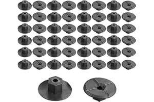 Yuiturt 50 Stück 4 mm Kunststoffmutter Radhaus Schutz Verkleidung Befestigungs Clips für Mercedes W201 W124 190D 260E BMW Serie 3 E36 E46 E90, ohne Gewinde Muttern Clips 2019900050 51711958025