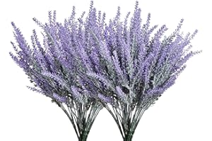 Hidyliu 12 sztuk sztucznych kwiatów lawendowych, dekoracja stołu, do domu, kuchni, ogrodu