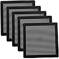 120mm Fan Filter - 120mm 4.72inch Magnetic Frame PVC PC Computer Case Fan Dust Mesh Cover Grills Black 5-Pack