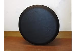 AUTO-BRA AB3-00246 Black Reserveradabdeckung 79 x 30 cm Faux Leather Spare Wheel Cover Tyre Cover Wheel Cover Diameter 79 cm - 31 Inches Width 30 cm - 12 Inches
