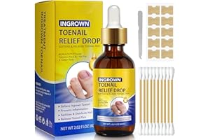 HERBINSOLS Ingrown Toenail Kit - Ingrown Toenail Treatment Drop & Ingrown Toenail Tool - Toenail Softener For Fast Relieve Paronychia - Ingrown Toenail Corrector For Guide Nail Growth - 60mL