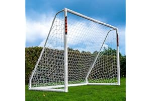 Football Flick Ultimate - Portería de fútbol para Todo Tipo de Clima, con Postes de 70 mm de Grosor, Sistema de Bloqueo Integrado y Esquinas reforzadas (tamaños: 6 x 4, 8 x 6, 12 x 6)