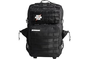 ELITRAINX Mochila 25L Táctica Repelente al Agua para Deporte, Cabina Avión, Gimnasio, Compartimento para Ordenador, Oxford 1000D by ELITEX TRAINING