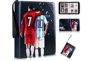 Egmelos 50 Seiten Sammelkarten Album Fussball, Sammelalbum für Fußball Karten, 400 Trainer Sammelkartenalben, Karten Halter für Fußball Basketball