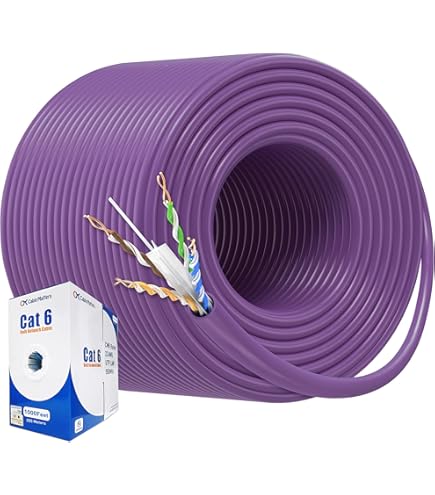 Panduit PUR6AV04BU-G Copper Cable, Cat 6A, 23 AWG, U/UTP, CMR