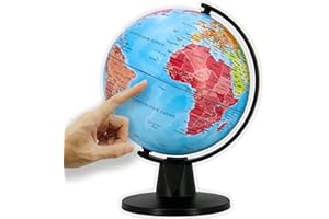 ORBIT Globes & Maps - Schülerglobus - 16cm Mini-Globus mit stabilem, schwarzem Standfuß, Kartenbild 2025 politisch, aktuelles deutsches Kartenbild