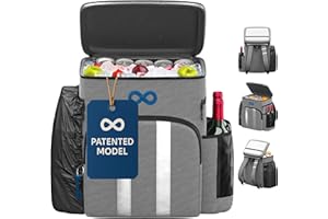 Everlasting Comfort Mochila Nevera para excursiones a la Playa y Senderismo, Bolsa isotérmica Grande y a Prueba de Fugas con portabotellas, Ideal como lonchera térmica para pícnic