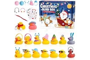 Lets Joy Calendario dell'avvento 2023 con Paperella di Gomma, Calendario Avvento Natale, Regali Natale Bambini Calendario dell Avvento, Calendario dell'avvento di Natale, Regalo Giocattoli Bagno