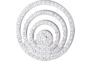 Morella Femme Coin Pendentif avec Strass argenté 33 mm