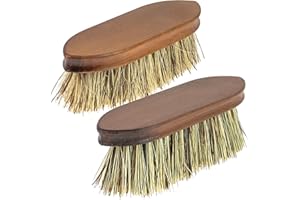 EASY PEASY MATE Professional Horse Grooming Kit - Mane & Tail Detangler Brush Set Soft & Stiff Bristles (2 Pack) - Tangle-Free Coat Care - Ideal Equestrian Gift for Horse Owners