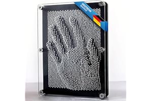 Goods & Gadgets 3D Tableau à Clous Pinart Tableau Pinpressions Sculpture Jouet rétro avec Clous métalliques 20 x 15 cm