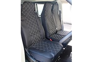 Carseatcover-UK Diamond Quilted MAJESTIC Heavy Duty LEATHER LOOK Van Seat Covers - Single & Double