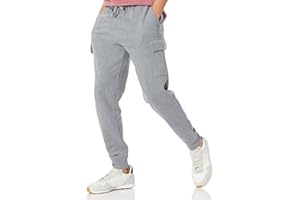 Amazon Essentials Pantalón de Chándal Tipo Cargo de Forro Polar con Corte Holgado Hombre