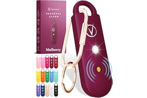 Vantamo Alarma Personal para Mujeres 130dB con Doble Altavoz, Luz Estroboscópica Potente e Indicador De Batería Baja, Llaveros Dispositivo de Autodefensa Personal Compacto