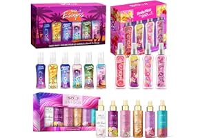 So…? Self Love Heaven Womens Body Mist Gift Set Bundle, Unique Grande (6x50ml), Summer Escapes Grande (6x50ml) & Body Mist by So…? Luscious Four Set (4x100ml)