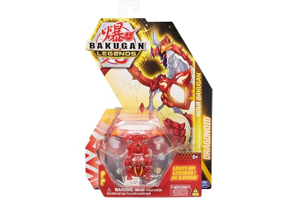 BAKUGAN Legends 2023 - Pack 1 Nova Saison 5-1 Bille Nova Lumineuse Et 2 Cartes Collection - Dessin Animé Jouet Enfant 6 Ans Et + - Modèle Aléatoire