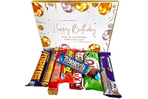 BELLADONA GIFTS Happy Birthday Chocolate | Full Sized Bars | Letterbox Gift |Yorkie | Terry Orange | For Kids | Him | Her |