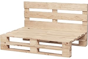 PALETS TALAVERA Sofa DE PALETS Lijado Y Cepillado - Interior/Exterior Nuevo Sillon PALETS/Sofa para Patio (80cm X 80cm, Acabado Crudo)