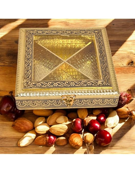 Buy SGR Designer Wooden Dry Fruit & Sweets Gift Box – Decorative