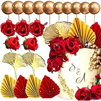 JeVenis Red rose cake decoration queen lady in red cake topper ...