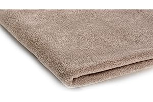 ORIENT FASHION Polar tela de lana, prendas de punto, paño 300 g/m² - Disponible en una variedad de colores - 50 x 160 cm (Capuchino)