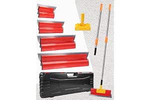 LAOYE Ytspatel set 80 cm 60 cm 40 cm 25 cm plattspatel rostfritt stål blad spatel verktyg fjäderspatel ytplattång Z