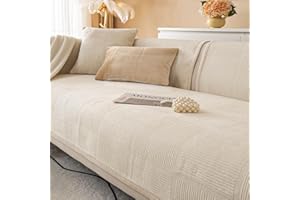 BXAEYIPOR Housse de Canapé,Housse de Canapé avec Support Antidérapant,en Forme De L,Housse de Canapé Universelle,Texturée,Solide,pour Le Salon, Plusieurs Tailles.