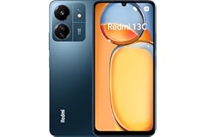 Xiaomi Redmi 13C - Smartphone de 8+256GB, Pantalla de 6,74" LCD a 90Hz, MediaTek Helio G85, Cámara Dual con IA de hasta 50MP, batería de 5000 mAh, Azul (Versión ES)
