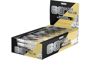 Weider 60% Proteine Bar, Vaniglia-Caramello 24 Barrette da 45g