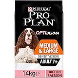 PRO PLAN Optiderma Sensitive Skin Medium Adult Dry Dog Food Salmon 14kg ...