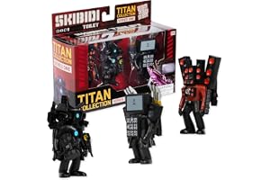 SKIBIDI Toalett Titan 3-pack – helt nya samlarföremål, officiellt licensierad toalettartikel