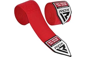 RDX Boxing Wraps Kids 2.5M Inner Gloves, Elasticated Thumb Loop Bandages, Junior Under Mitts Hand Fist Protector Wrist Support Straps, Muay Thai MMA Kickboxing Martial Arts Speed Bag Punching Training