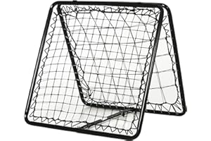 HOMCOM Angle Adjustable Double Sided Rebounder Net Training Aid Target Soccer Goal Kickback For Football, Baseball, Basketball - 75L x 75W cm