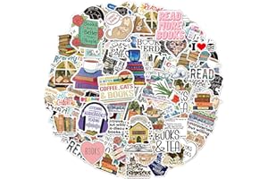 REEKNOKOL Lot de 100 autocollants de lecture motivants imperméables en vinyle pour livres, bouteilles d'eau, ordinateurs portables, scrapbooking, bagages