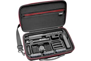 SYMIK S320-X Custodia da Trasporto per Insta360 X4, Impermeabile, Antiurto, Borsa da Viaggio Compatta con Tracolla, custodia rigida in nylon per Insta360 x4 Accessori