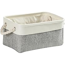 GY-honeq Boîte De Rangement En Tissu,Panier De Rangement En Toile Avec Poignées Pour Étagères Vêtements Jouets Pour Chambre à Coucher, Vêtements, Produits De Bureau (M-Couleur -2