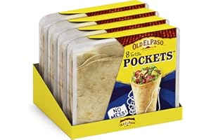 Old El Paso Tortilla Pockets Mexican Tortilla Wrap 223g (Pack of 4)