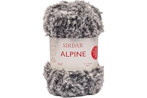 Sirdar Alpine, hilo de pelo sintético de lujo, 50 g, Seal (402)