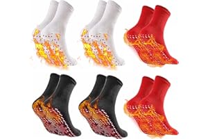 ZANLION 6 Pairs AFIZ Tourmaline Slimming Health Sock, Tourmaline Acupressure Self-Heating Shaping Socks, SoothingFeet Thermotherapeutic Socks, Veinesheal Self-Heating Socks (Mix Colors)