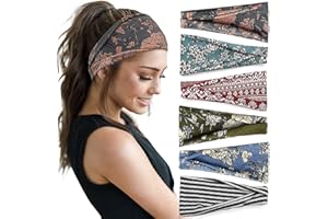 TERSE Stirnbänder Damen Sport Yoga Haarbänder Frauen Elastisch Baumwolle Breit Haarreifen