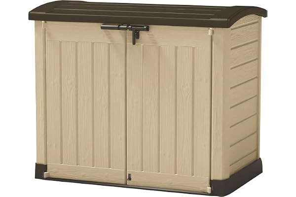 Keter M291820 Store It Arc 120 Boîte de rangement d'extérieur en résine