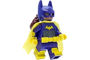 ‎LEGO LEGO Batman Movie 9009334 Batgirl Kids Minifigure Alarm Clock | Purple/Yellow | Plastic | 9.5 inches Tall | LCD Display | Boy Girl | Official