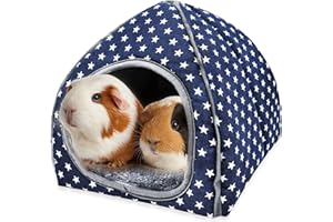 SUPJADE Guinea-Pig Rabbit Hedgehog Bed - Cave Cozy Hamster House Large Hideout for Chinchilla Bearded Dragon Small Animal Guinea Pig Accessories